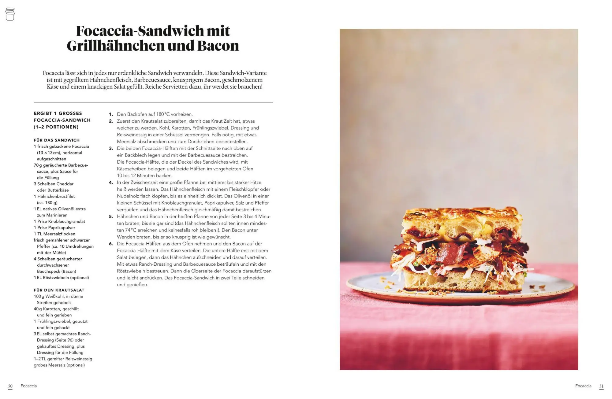 Bild: 9783833899492 | 3 Teige - 60 Rezepte | Sandwich Focaccia Pizza | Lacey Ostermann