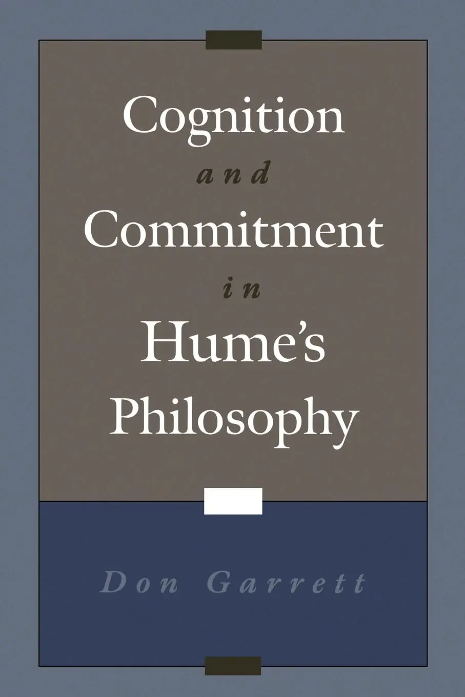 Cover: 9780195159592 | Cognition and Commitment in Hume's Philosophy | Don Garrett | Buch