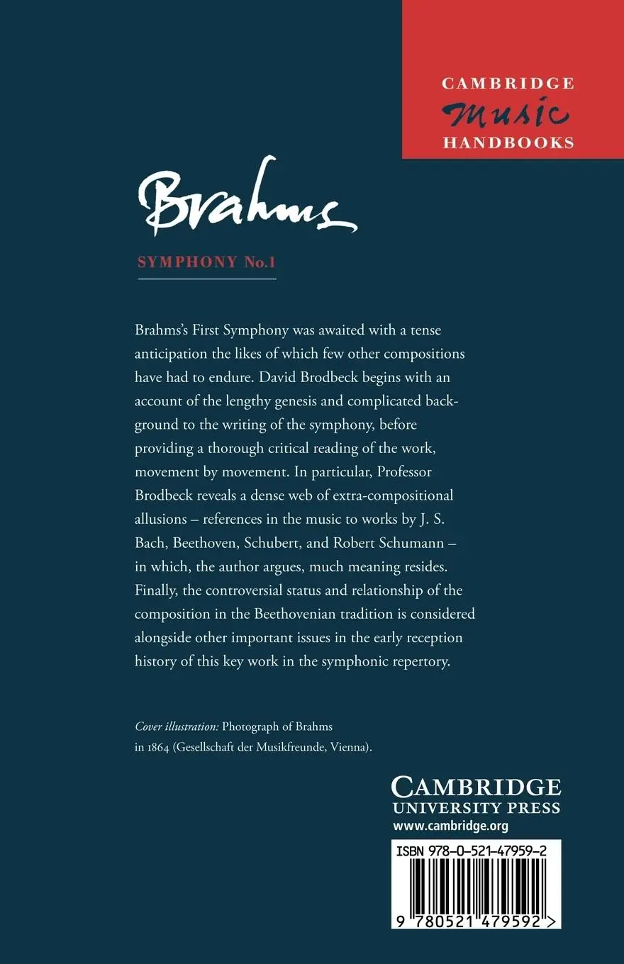 Rückseite: 9780521479592 | Brahms | Symphony No. 1 | David Brodbeck (u. a.) | Taschenbuch | 2012