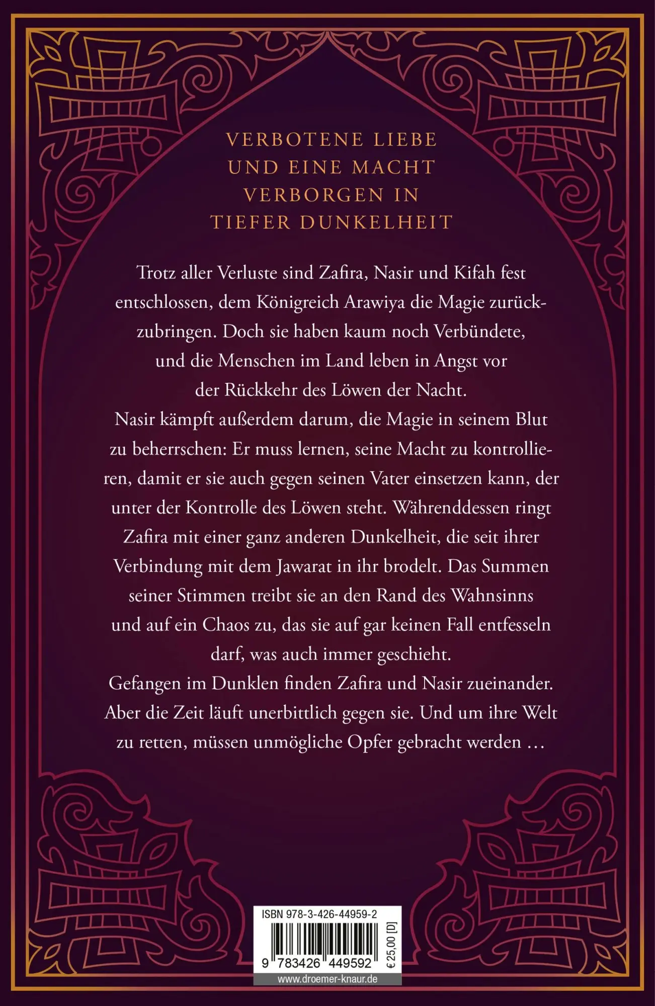 Rückseite: 9783426449592 | We free the Stars | Hafsah Faizal | Buch | Die Reiche von Arawiya