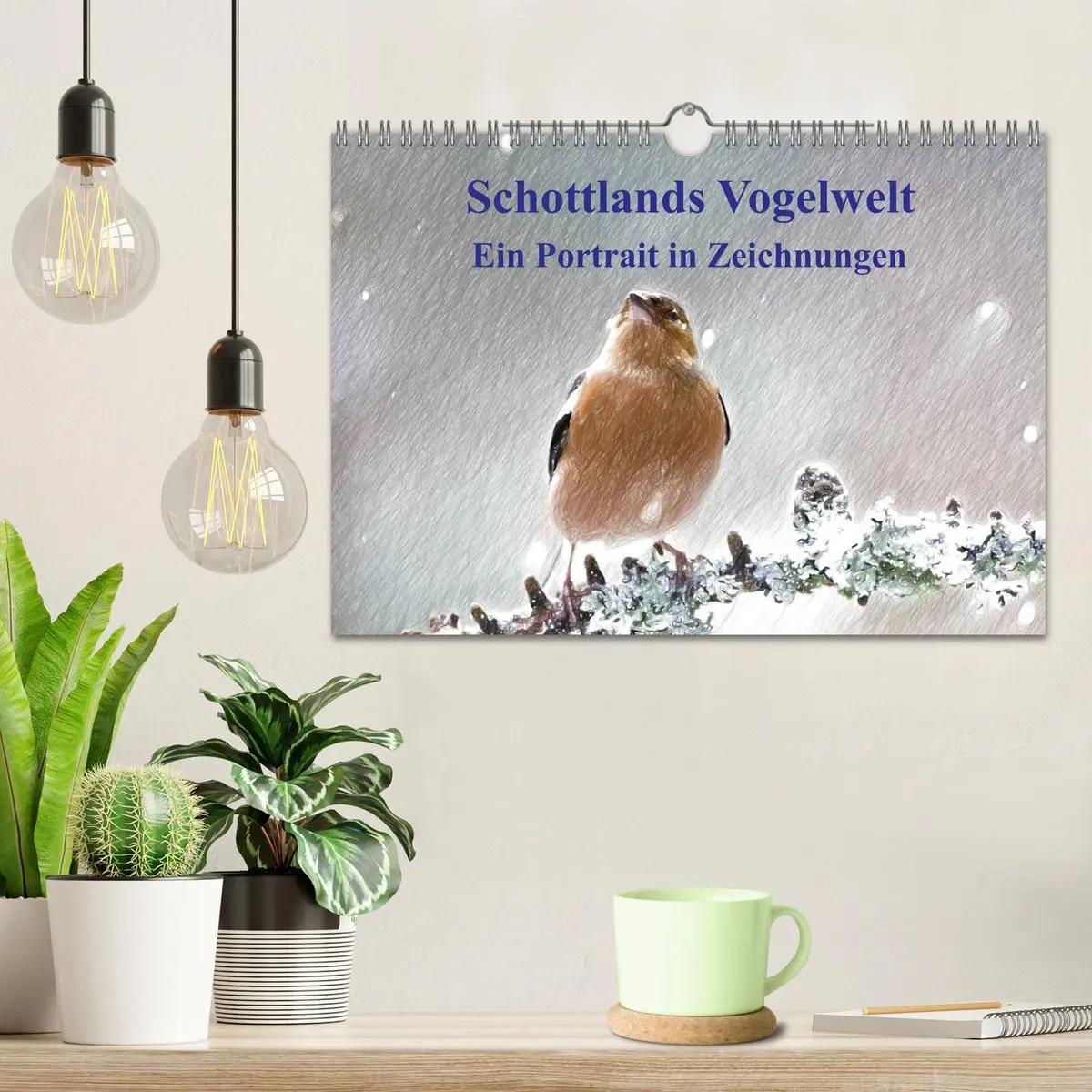 Bild: 9783457999592 | Schottlands Vogelwelt - Ein Porträt in Zeichnungen (Wandkalender...