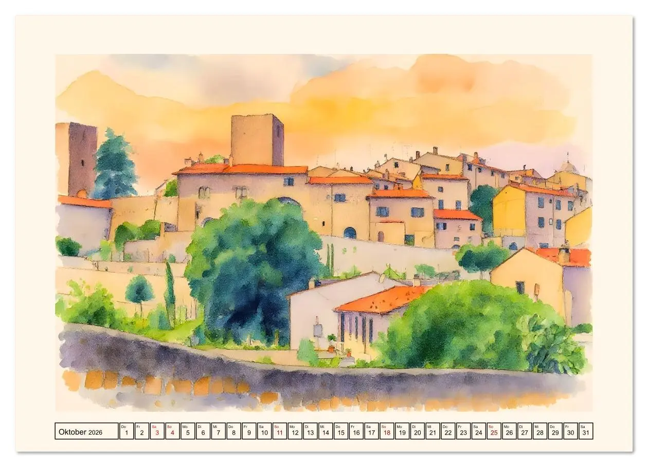 Bild: 9783516609592 | Idylle im Latium (Wandkalender 2026 DIN A3 quer), CALVENDO...
