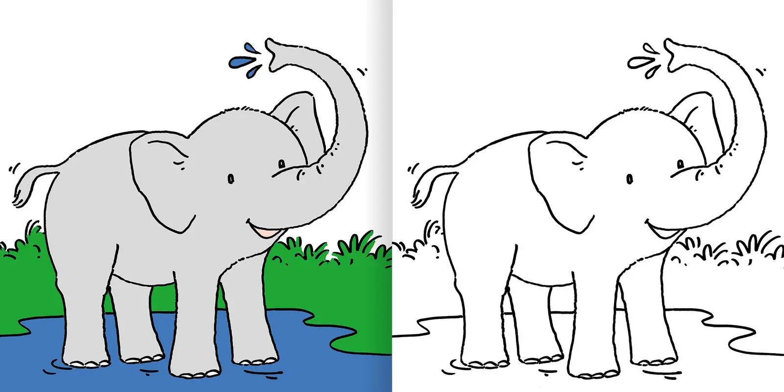 Rückseite: 9783845839592 | Mein erstes dickes Malbuch ab 2 - Tiere | Mit farbigen Vorlagen | Buch