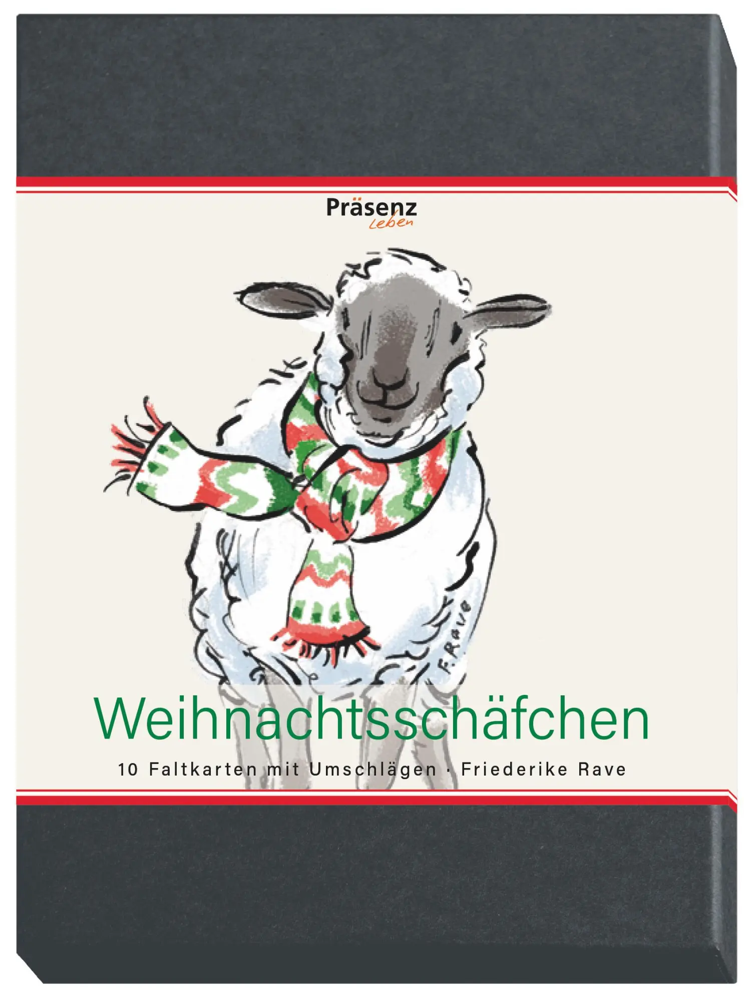 Cover: 4260661769692 | Weihnachtsschäfchen | 10 Klappkarten mit Kuverts von Friederike Rave