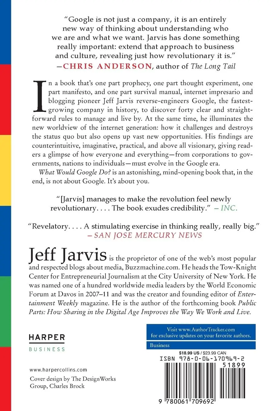 Rückseite: 9780061709692 | What Would Google Do? | Jeff Jarvis | Taschenbuch | Englisch | 2011