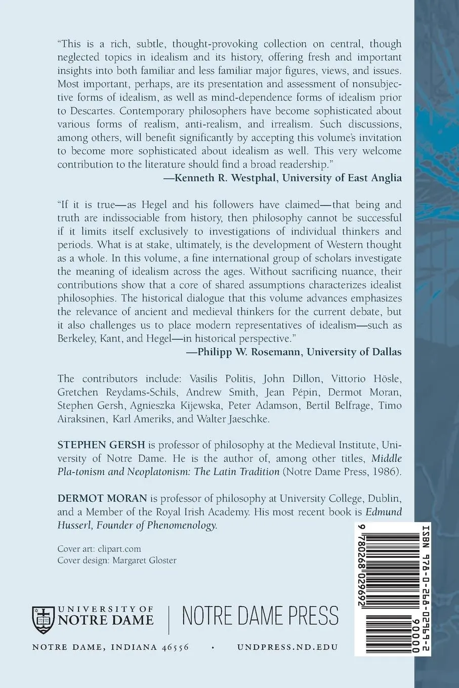 Rückseite: 9780268029692 | Eriugena, Berkeley, and the Idealist Tradition | Stephen Gersh (u. a.)