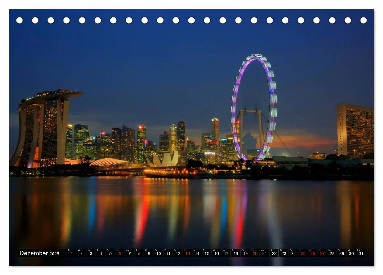 Bild: 9783457989692 | Singapur - Einzigartige Skylines (Tischkalender 2026 DIN A5 quer),...
