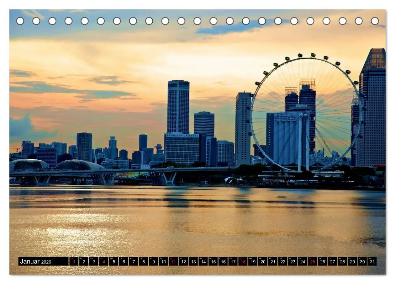 Bild: 9783457989692 | Singapur - Einzigartige Skylines (Tischkalender 2026 DIN A5 quer),...