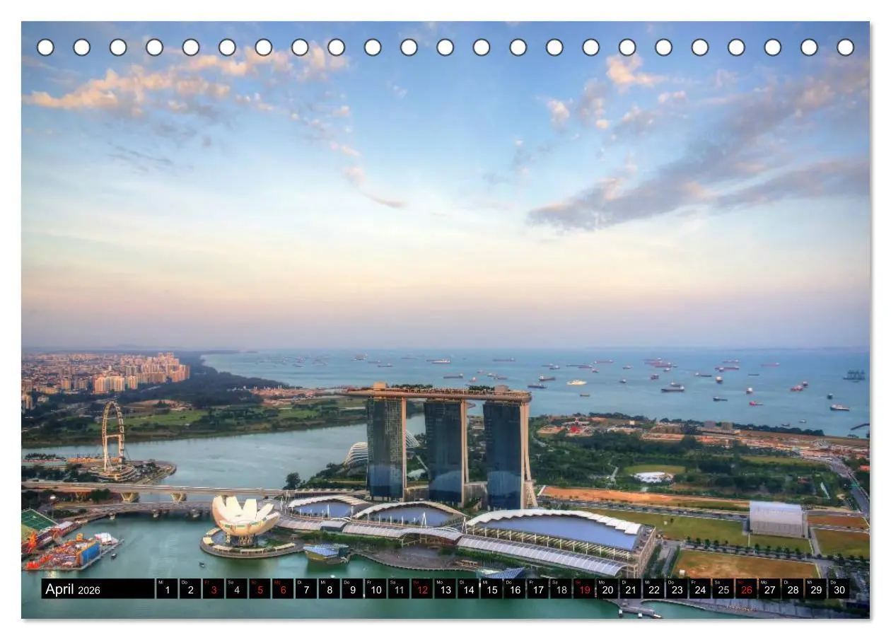 Bild: 9783457989692 | Singapur - Einzigartige Skylines (Tischkalender 2026 DIN A5 quer),...