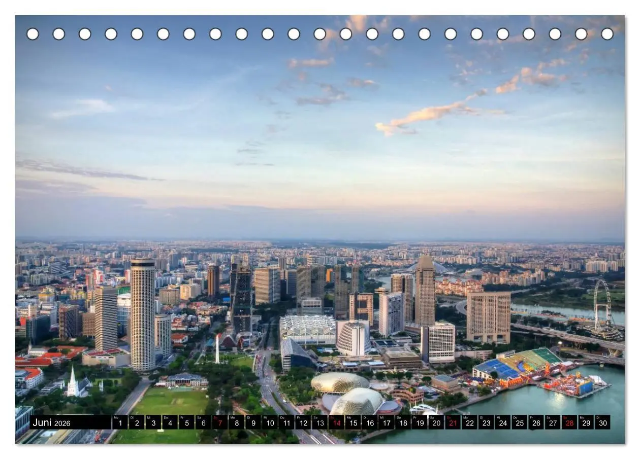 Bild: 9783457989692 | Singapur - Einzigartige Skylines (Tischkalender 2026 DIN A5 quer),...