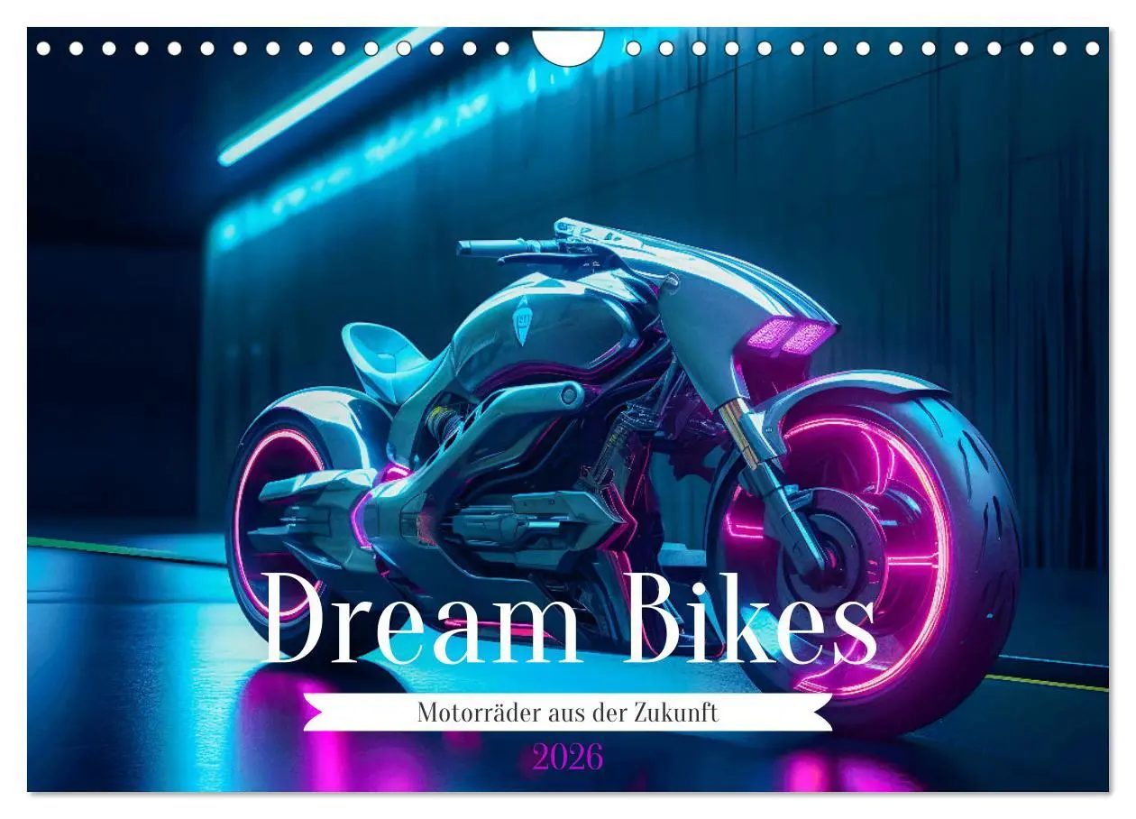 Cover: 9783457359792 | Dream Bikes - Motorräder aus der Zukunft (Wandkalender 2026 DIN A4...