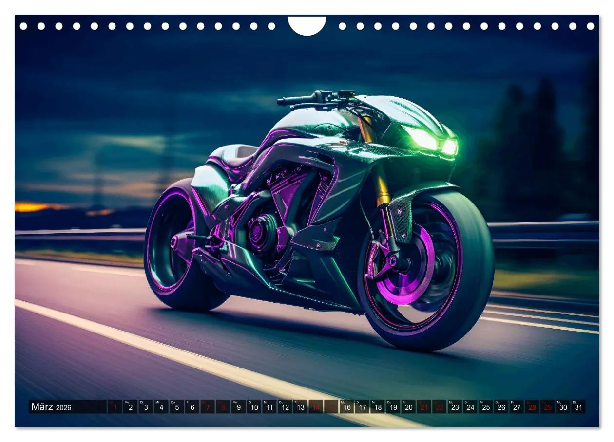 Bild: 9783457359792 | Dream Bikes - Motorräder aus der Zukunft (Wandkalender 2026 DIN A4...