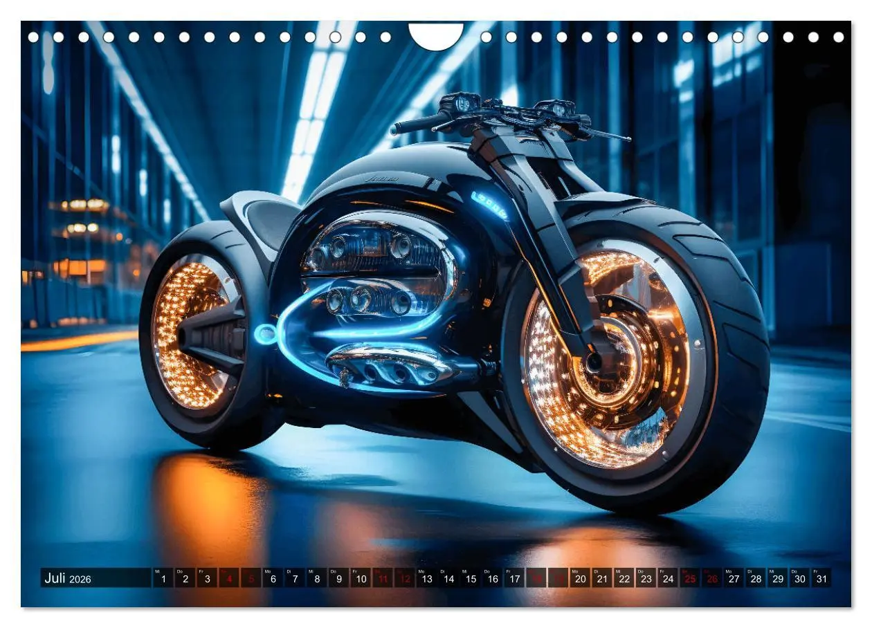 Bild: 9783457359792 | Dream Bikes - Motorräder aus der Zukunft (Wandkalender 2026 DIN A4...