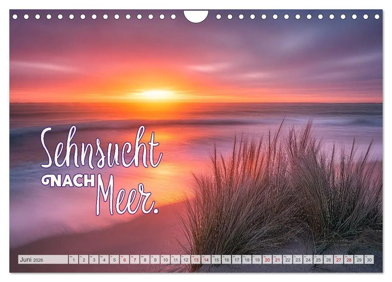Bild: 9783516209792 | KÜSTENZAUBER Sehnsucht nach Meer (Wandkalender 2026 DIN A4 quer),...