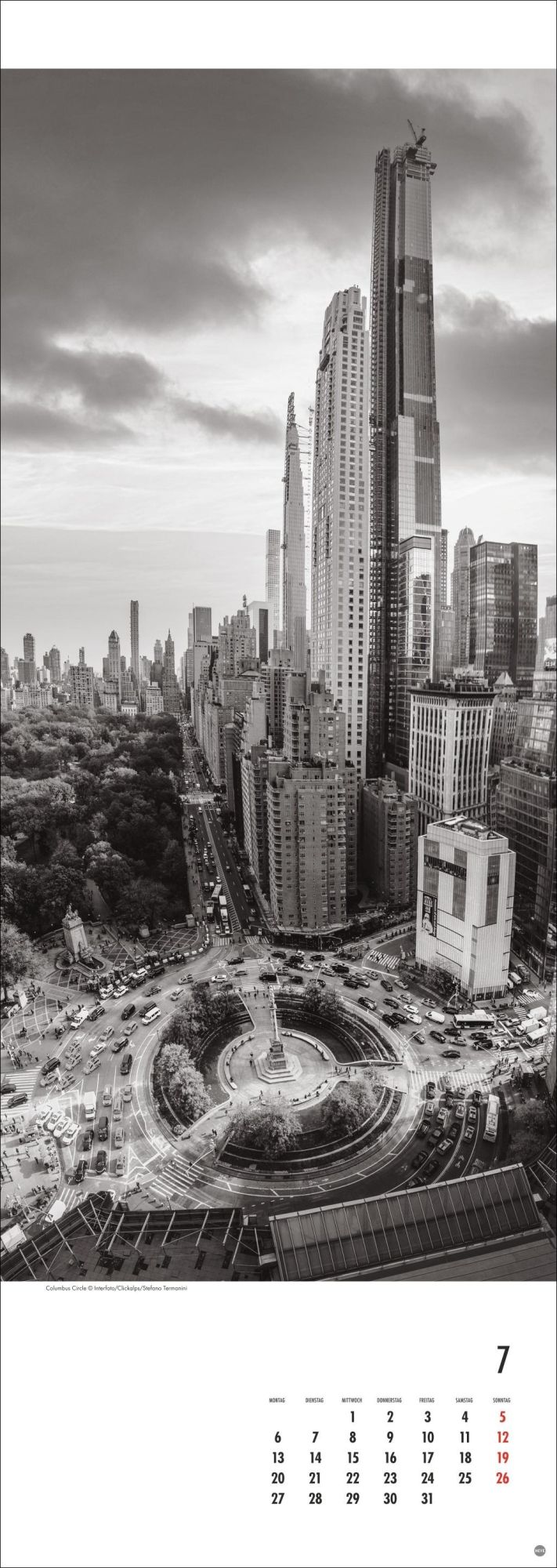Bild: 9783756409792 | New York Vertical Kalender 2026 | Kalender | Spiralbindung | 14 S.