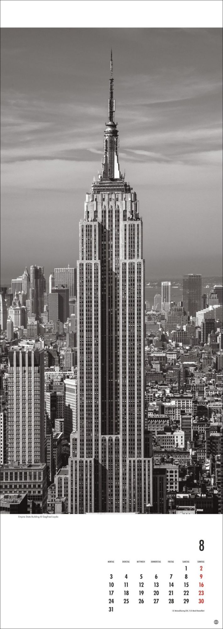 Bild: 9783756409792 | New York Vertical Kalender 2026 | Kalender | Spiralbindung | 14 S.