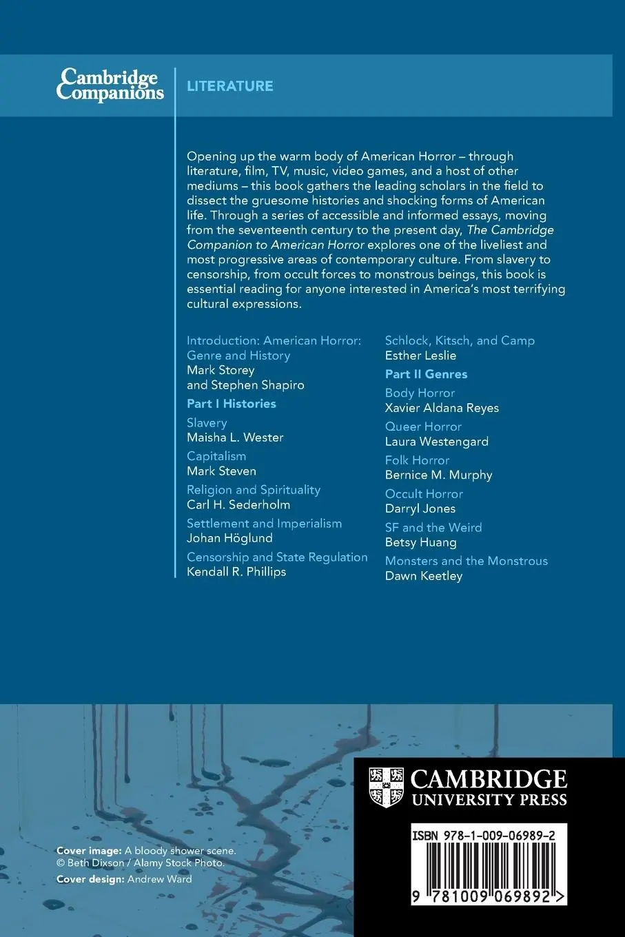 Rückseite: 9781009069892 | The Cambridge Companion to American Horror | Stephen Shapiro (u. a.)