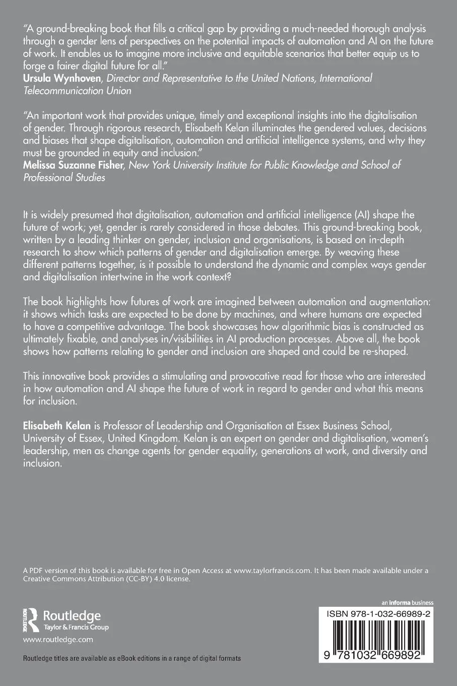 Rückseite: 9781032669892 | Patterns of Inclusion | Elisabeth Kelan | Taschenbuch | Englisch