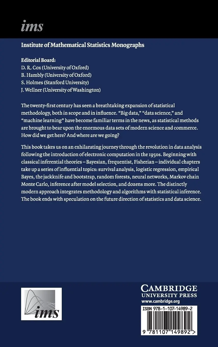 Rückseite: 9781107149892 | Computer Age Statistical Inference | Bradley Efron (u. a.) | Buch