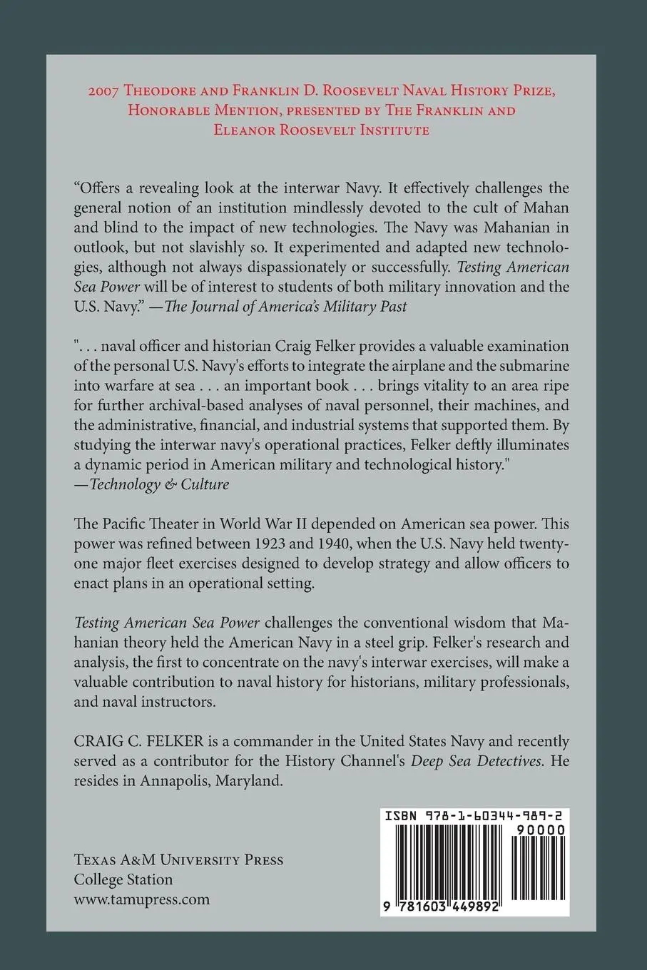 Rückseite: 9781603449892 | Testing American Sea Power | U.S. Navy Strategic Exercises, 1923-1940
