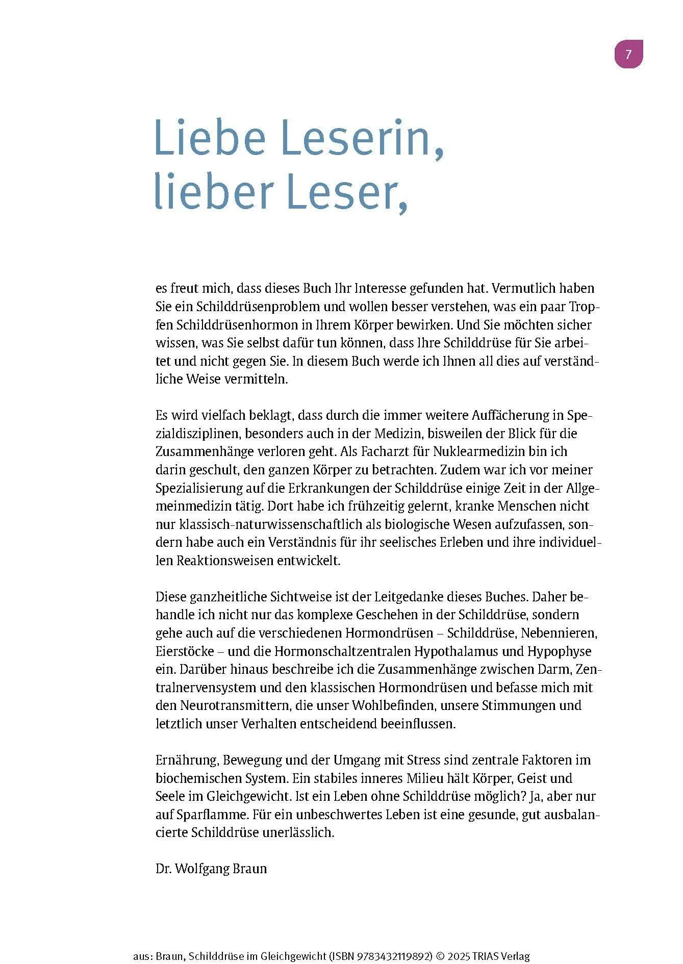 Bild: 9783432119892 | Schilddrüse im Gleichgewicht | Wolfgang Braun | Taschenbuch | 196 S.
