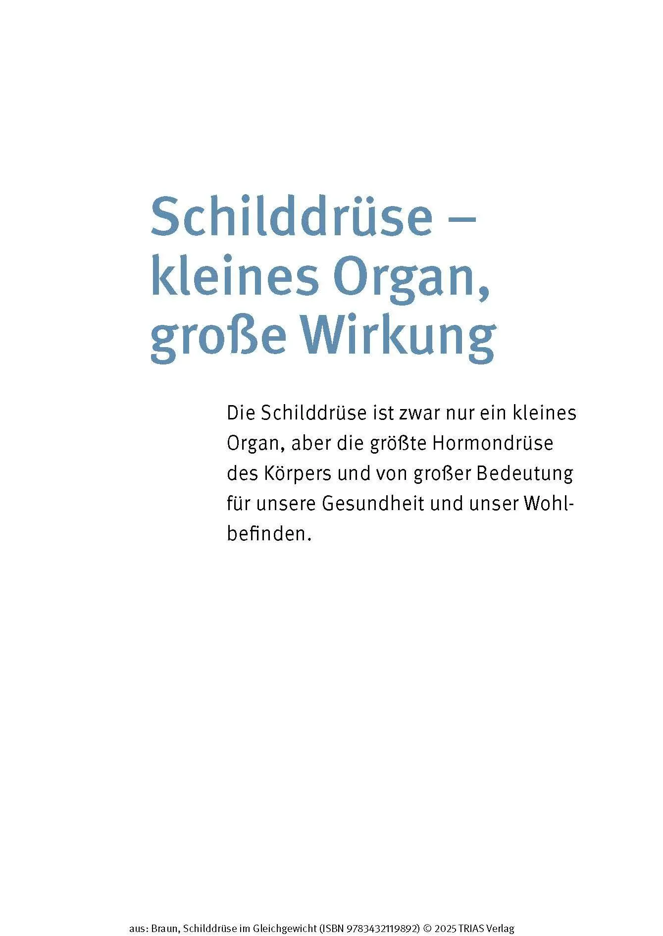 Bild: 9783432119892 | Schilddrüse im Gleichgewicht | Wolfgang Braun | Taschenbuch | 196 S.
