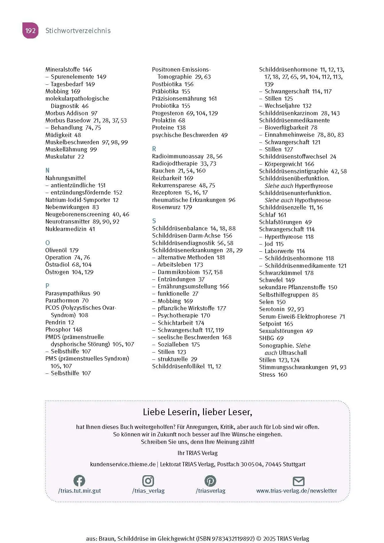 Bild: 9783432119892 | Schilddrüse im Gleichgewicht | Wolfgang Braun | Taschenbuch | 196 S.