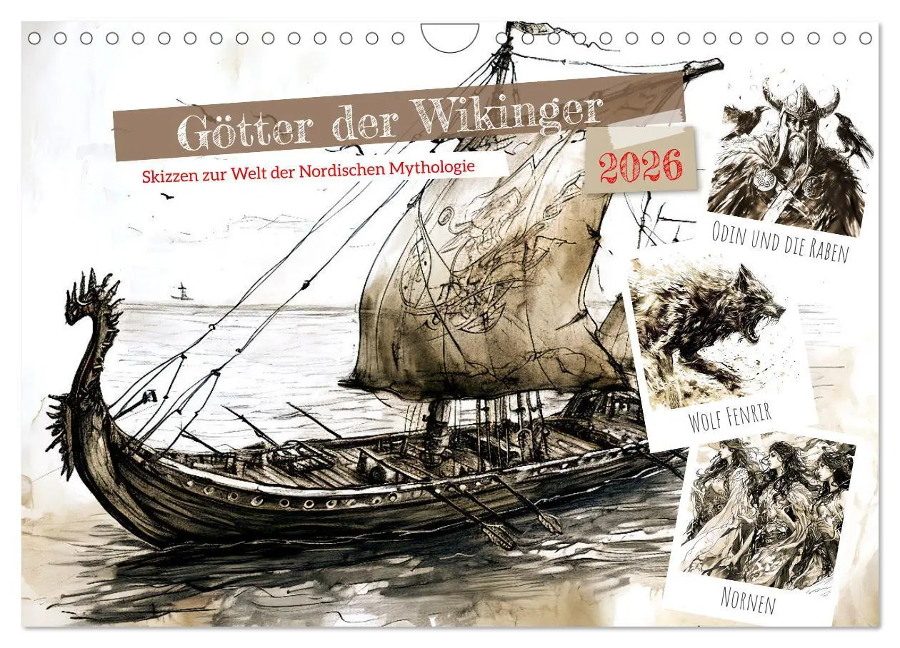Cover: 9783457349892 | Götter der Wikinger - Skizzen zur Welt der Nordischen Mythologie...