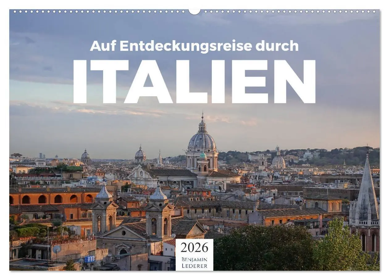 Cover: 9783457729892 | Auf Entdeckungsreise durch Italien (Wandkalender 2026 DIN A2 quer),...