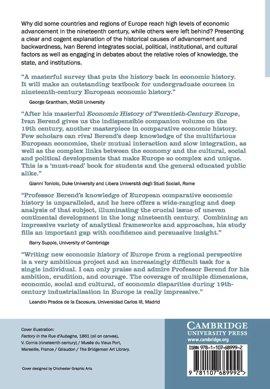 Rückseite: 9781107689992 | An Economic History of Nineteenth-Century Europe | Ivan Berend | Buch