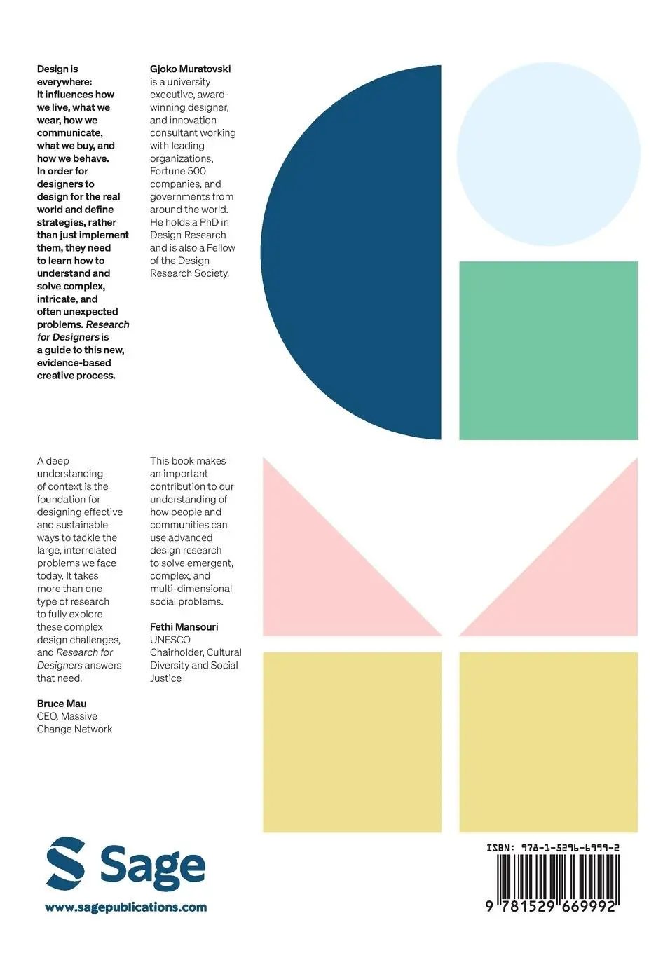Rückseite: 9781529669992 | Research for Designers | Gjoko Muratovski | Taschenbuch | Englisch