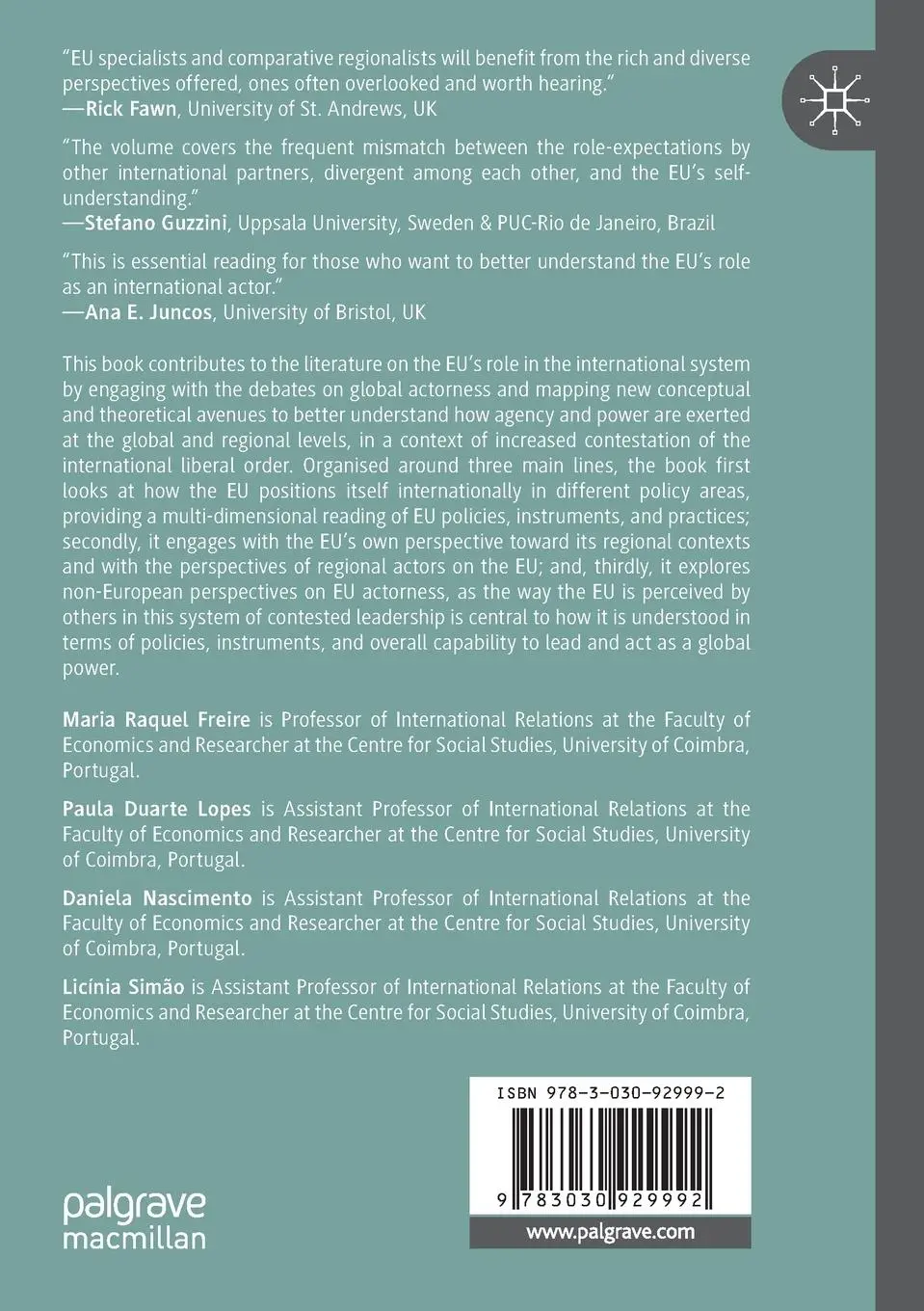 Rückseite: 9783030929992 | EU Global Actorness in a World of Contested Leadership | Taschenbuch