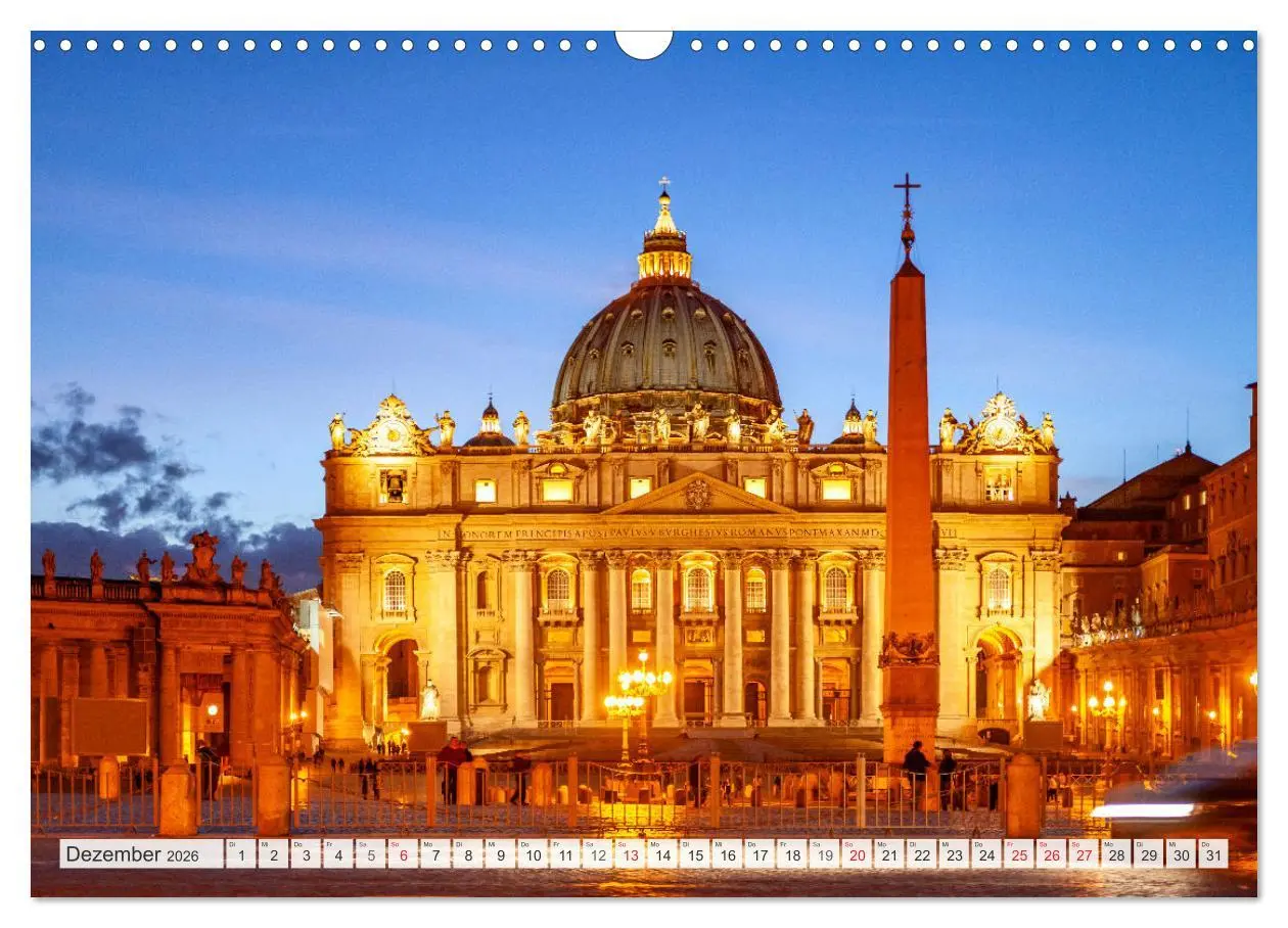 Bild: 9783457269992 | Italien - Rom (Wandkalender 2026 DIN A3 quer), CALVENDO Monatskalender