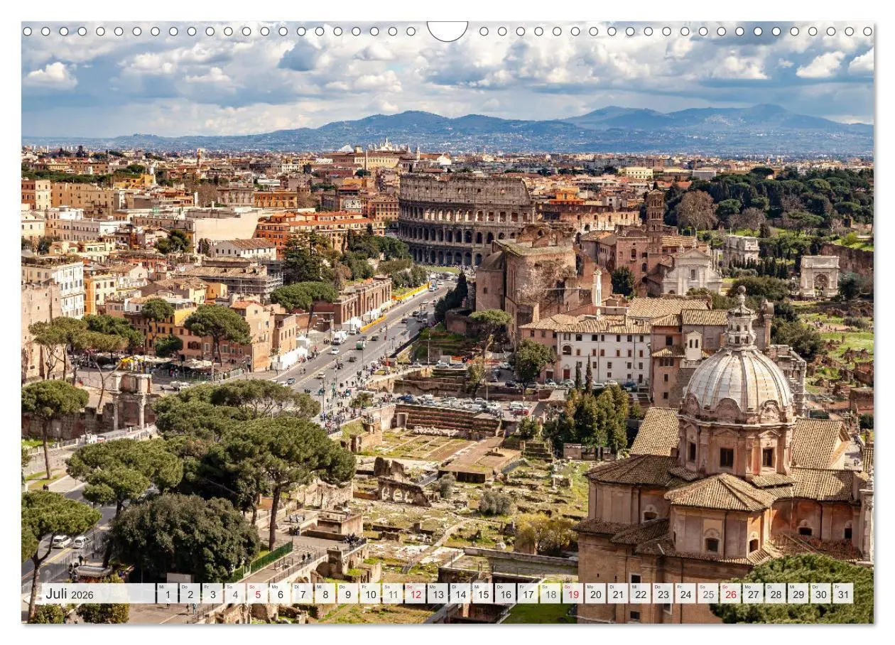 Bild: 9783457269992 | Italien - Rom (Wandkalender 2026 DIN A3 quer), CALVENDO Monatskalender