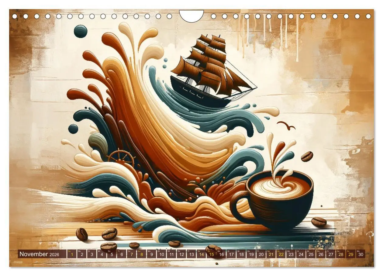 Bild: 9783457339992 | Kaffee &amp; Kunst: Ein Kalender für Genießer (Wandkalender 2026 DIN A4...
