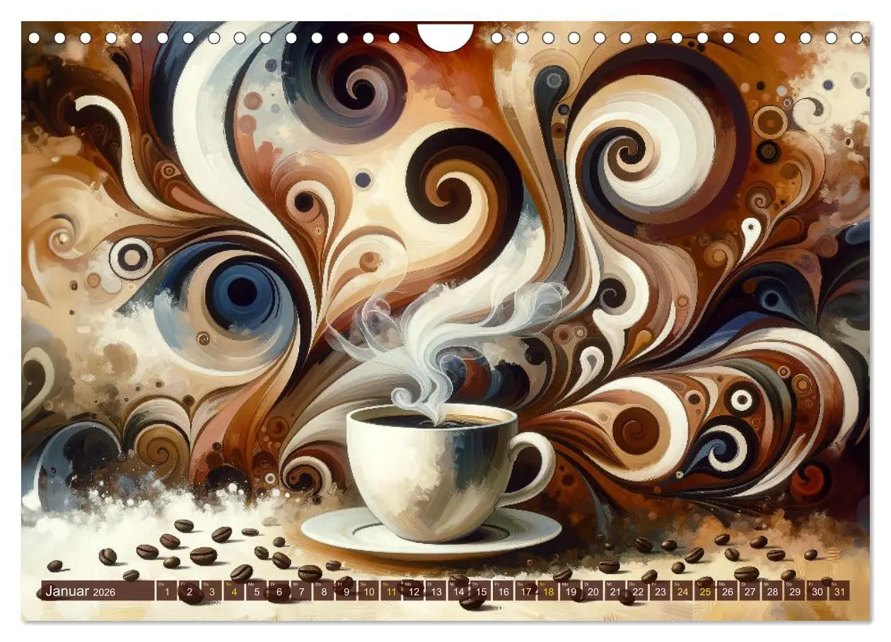 Bild: 9783457339992 | Kaffee &amp; Kunst: Ein Kalender für Genießer (Wandkalender 2026 DIN A4...