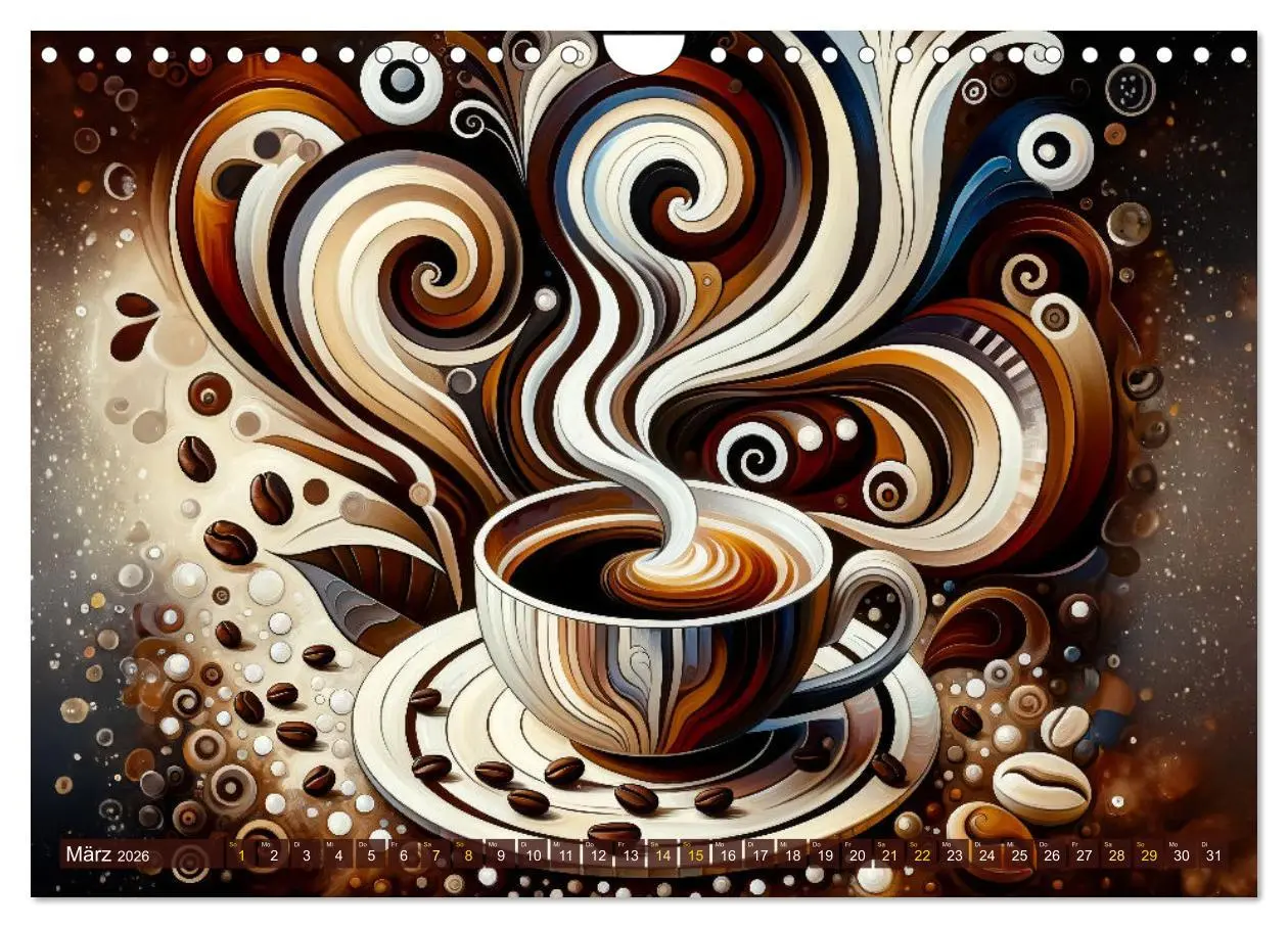 Bild: 9783457339992 | Kaffee &amp; Kunst: Ein Kalender für Genießer (Wandkalender 2026 DIN A4...