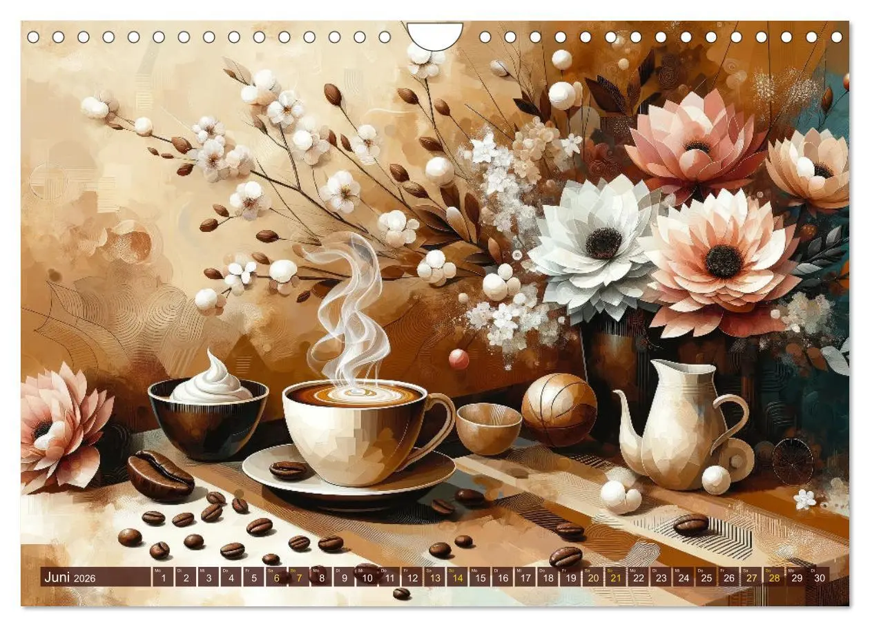 Bild: 9783457339992 | Kaffee &amp; Kunst: Ein Kalender für Genießer (Wandkalender 2026 DIN A4...
