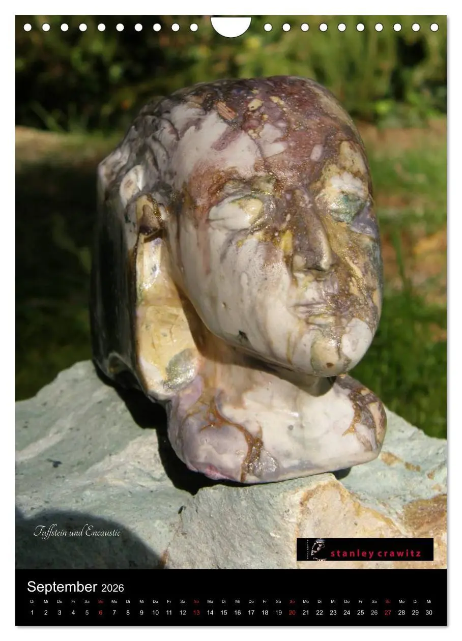Bild: 9783516429992 | Kunstkalender 2026 - Encaustic und Tuffstein - Skulpturen...
