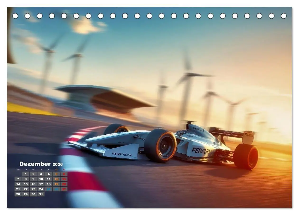 Bild: 9783516669992 | Formel E, Strom, Speed und Sieg (Tischkalender 2026 DIN A5 quer),...