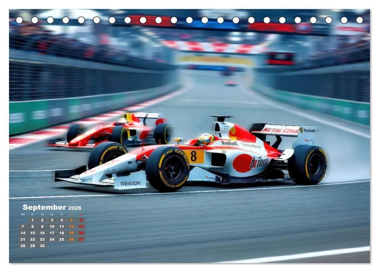 Bild: 9783516669992 | Formel E, Strom, Speed und Sieg (Tischkalender 2026 DIN A5 quer),...