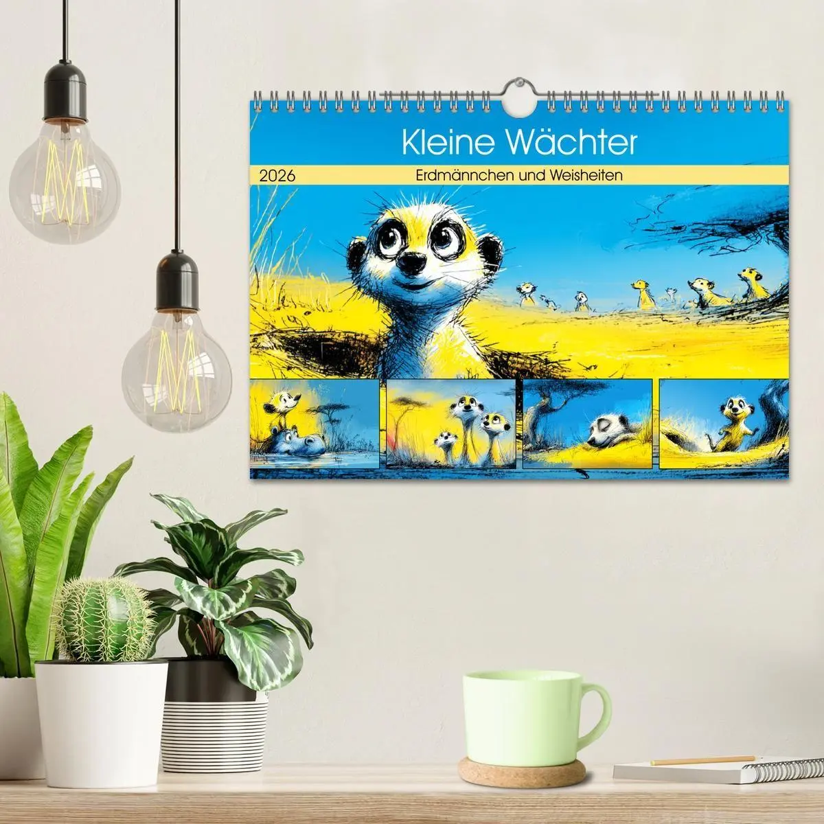 Bild: 9783516739992 | Kleine Wächter. Erdmännchen und Weisheiten (Wandkalender 2026 DIN...