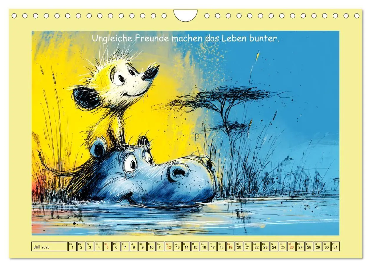 Bild: 9783516739992 | Kleine Wächter. Erdmännchen und Weisheiten (Wandkalender 2026 DIN...