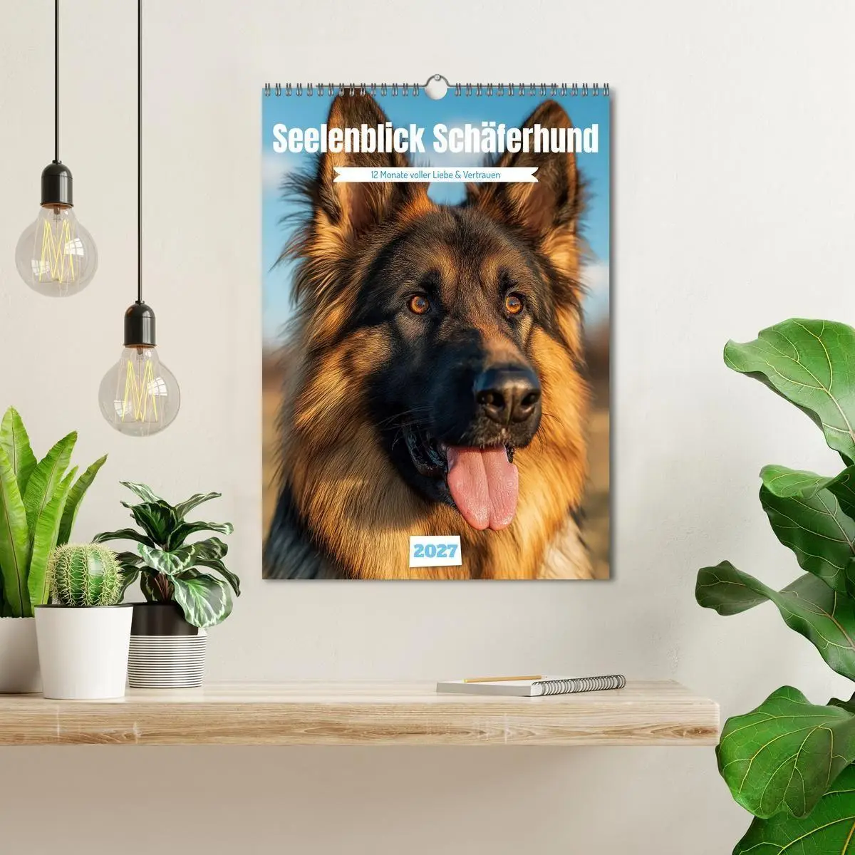 Bild: 9783516809992 | Seelenblick Schäferhund (Wandkalender 2027 DIN A3 hoch), CALVENDO...