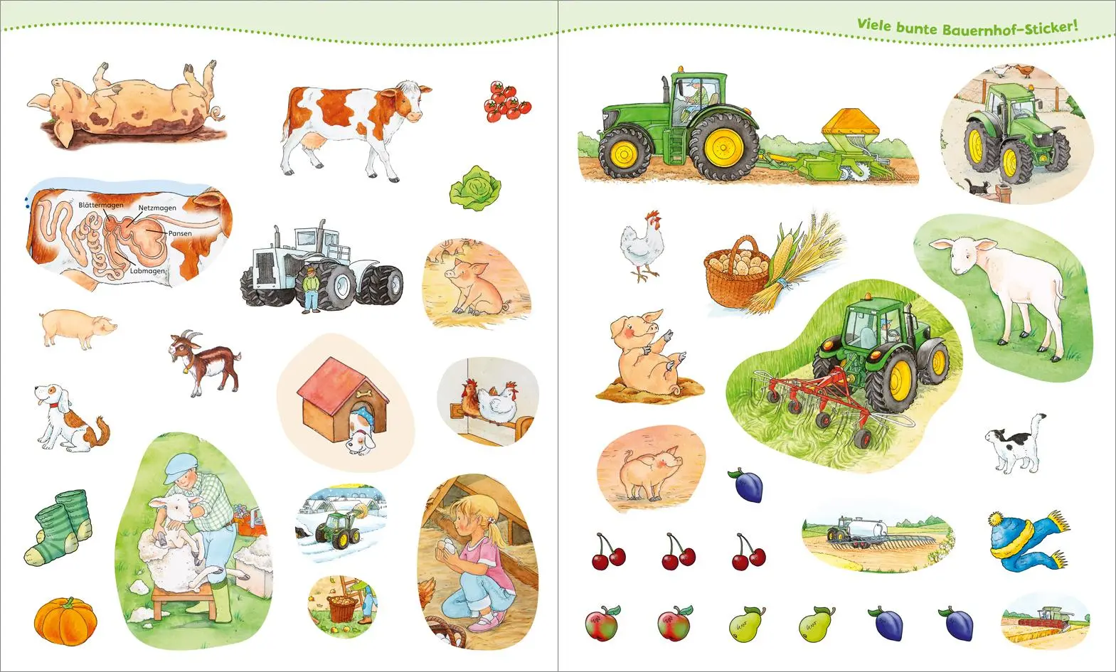 Bild: 9783788619992 | WAS IST WAS Junior Mitmach-Heft Bauernhof | Spiele, Rätsel, Sticker