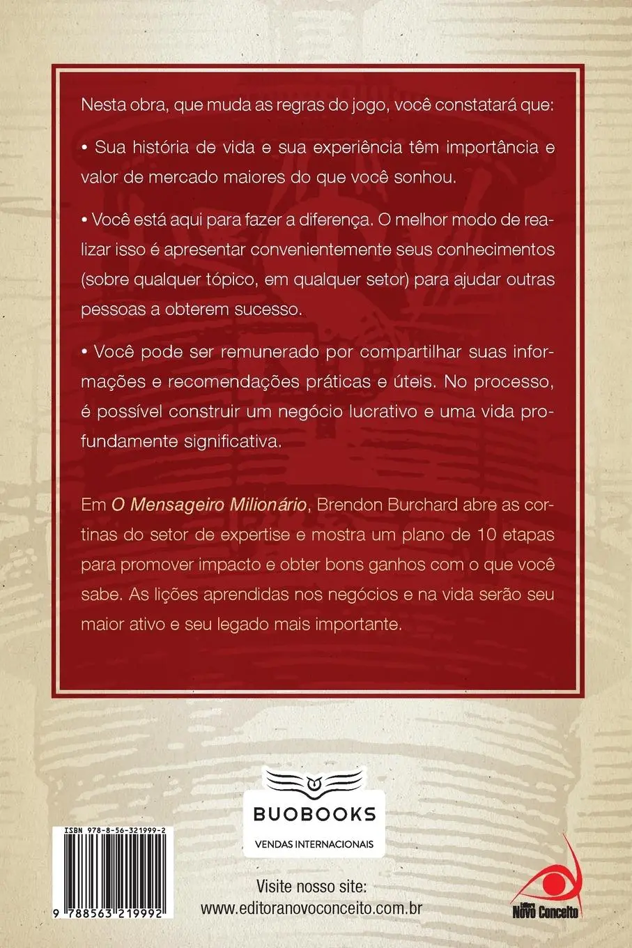 Rückseite: 9788563219992 | O Mensageiro Milionário | Brendon Burchard | Taschenbuch | Paperback