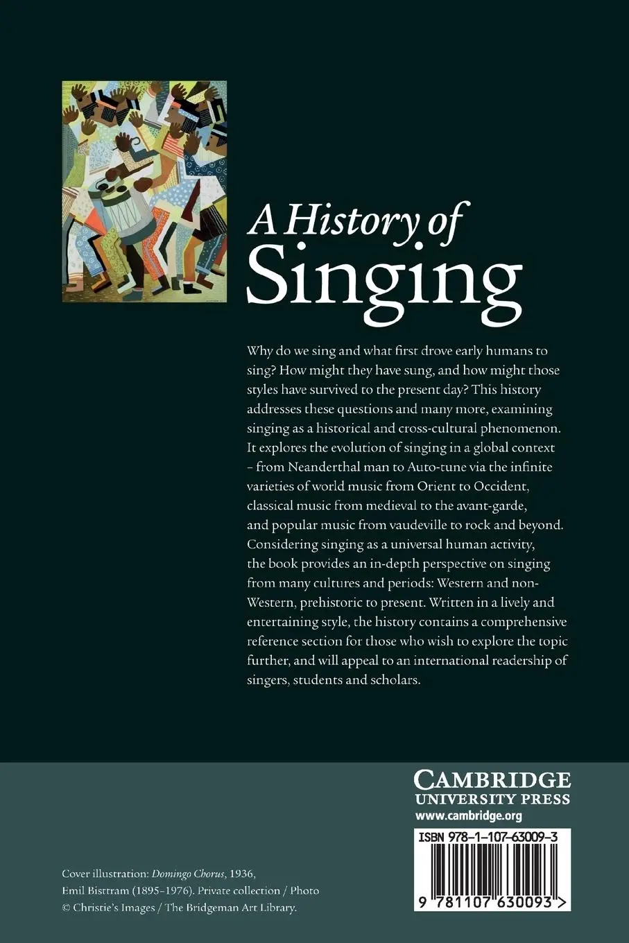 Rückseite: 9781107630093 | A History of Singing | John Potter (u. a.) | Taschenbuch | Buch | 2015
