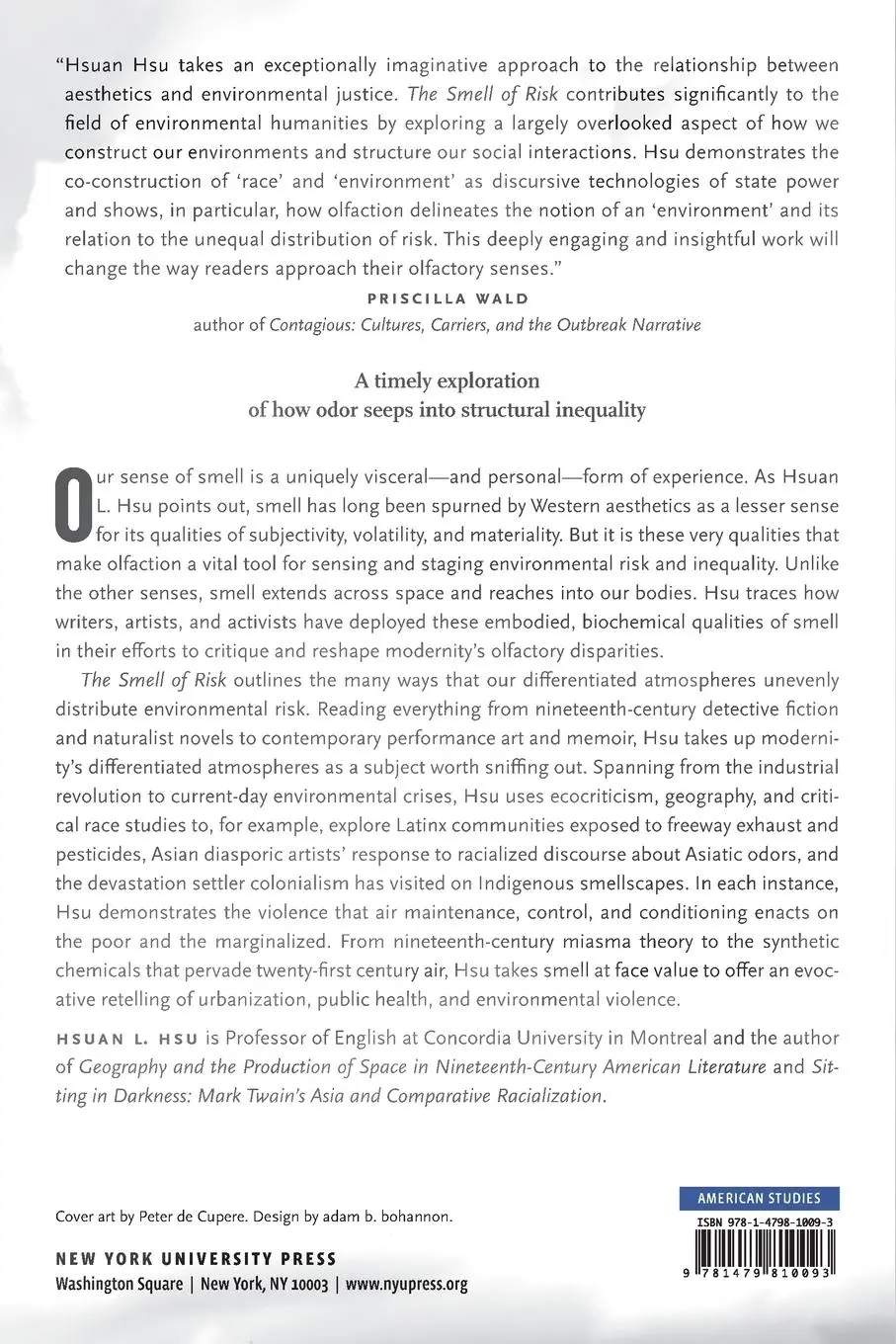 Rückseite: 9781479810093 | The Smell of Risk | Environmental Disparities and Olfactory Aesthetics