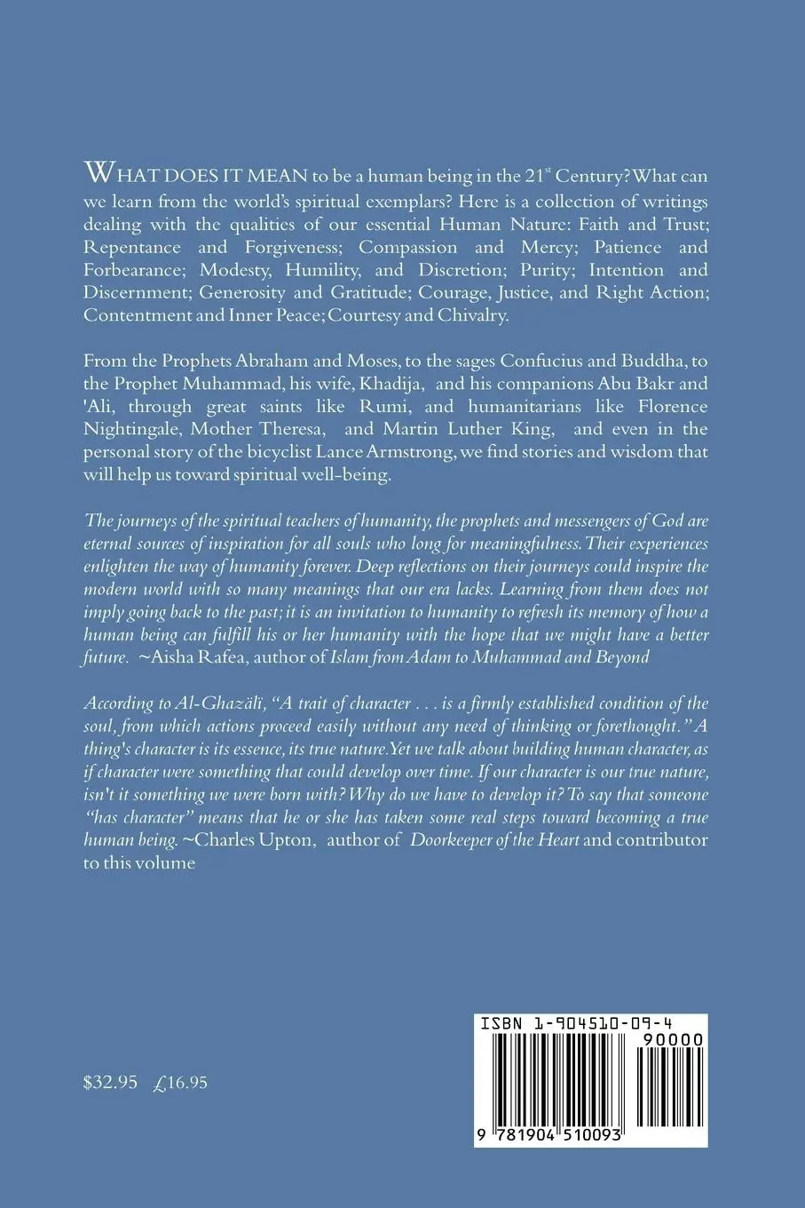 Rückseite: 9781904510093 | The Book of Character: An Anthology of Writings on Virtue from...