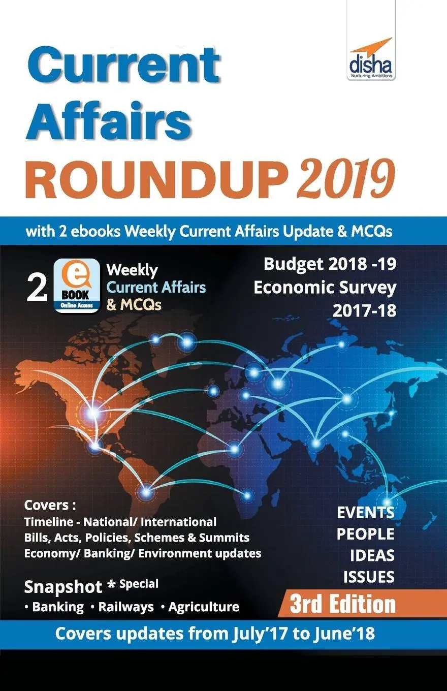 Cover: 9789388240093 | Current Affairs Roundup 2019 with 2 ebooks - Weekly Current Affairs...